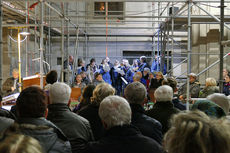 Heilige Messe auf der Baustelle zum 4. Advent (Foto: Karl-Franz Thiede)